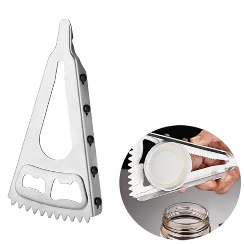 TXHFYKH Jar Openers, Jar Opener for Weak Hands, Bottle Openers for Seniors, Jar Opener Stainless Steel Adjustable Tool, Best Kitchen Gadget for 2.5-4 cm Bottle Can Lids