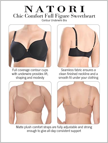 Image of Natori Women's Plus-Size Chic Comfort Full Figure Sweetheart Contour Underwire