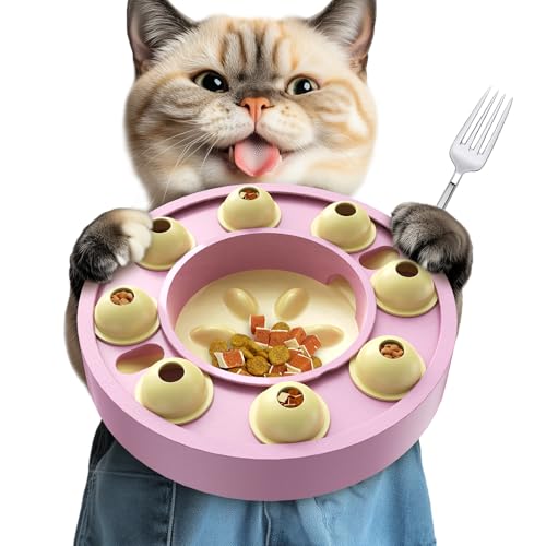 KADTC Cat Puzzle Game Weight Loss Bowl for Indoor Cats Slow Mind ...