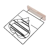 UPKOCH Soporte Giratorio para Joyas de Hierro Negro Exhibidor de Pendientes y Collares para Tienda y Uso Personal Organizador Estable y Duradero