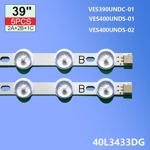 Tira de LED para iluminación trasera 40" 40L3433DG VES390UNDC-01 4