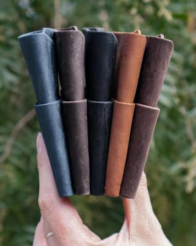 Premium Handmade Leather Cardholder - Ultra-Slim, Lightweight & Modern Wallet for Effortless Style (BLACK)4