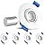 LUXRITE 2 Inch Gimbal LED Recessed Light with Junction Box, 5W, 4000K Cool White, 400 Lumens, Dimmable Downlight, Energy Star & IC Rated, Damp Location - Adjustable Recessed Lighting (4 Pack)
