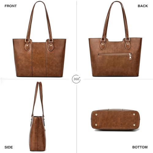 Image of CHICAROUSAL Tote Handbags Purses for Women PU Leather Womens Shoulder Bag | Large Tote Bag for Women, Shoulder Purse, Vegan Leather Purses for Women, Women's Handbags