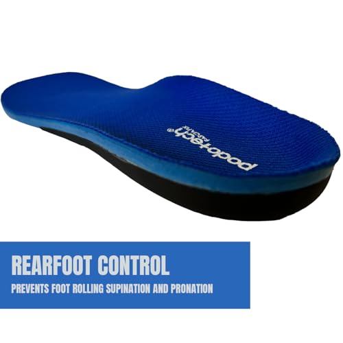 Podotech® Fasciafix Plantar Fasciitis Insoles - Heel Pain Relief And Control For Flat Feet Also Help With Supination - Arch Support For Men And Women - Recommended By Physios - 10