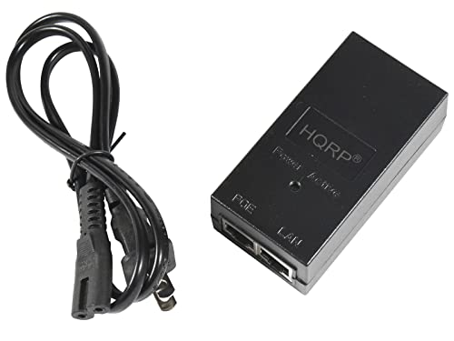 HQRP High Power 55V 30W POE/Power Over Ethernet Injector 10/100/1000Mbps IEEE802.3AT Standard miniatura 2