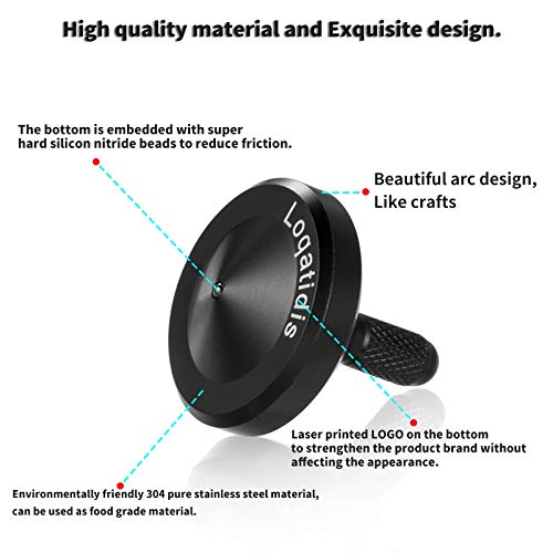 Metal Stainless Steel Spinning Top, Well Made EDC Decompression Toy, Perfectly Balanced, Spin Smooth, Long Rotation Time - Image 4