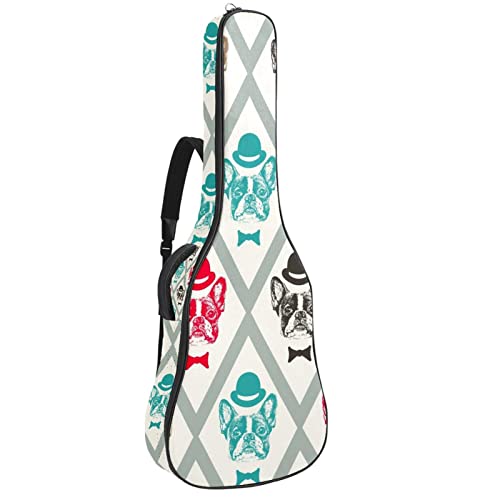 Sac a dos guitare acoustique impermeable contre la pluie avec organiseur