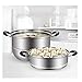 DJFKDYHPE Multifunctional Energy-Saving Steamer, Stainless Steel Multilayer Soup Steamer, Suitable for All Induction Cookers(30cm)