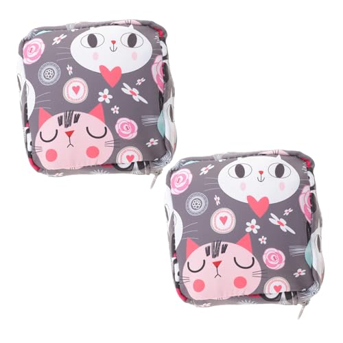 UTHCLO 2個携帯用生理用品収納バッグ ナプキンポーチとタンポンホルダー 外出先での清潔な収納に 旅行や通勤 通学に便利