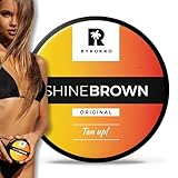 BYROKKO Shine Brown Acelerador Bronceado (210 ml), Bronceador Corporal eficaz en Soláriums y Sol exterior, Crema Bronceadora para un Bronceado Natural con Ingredientes Premium