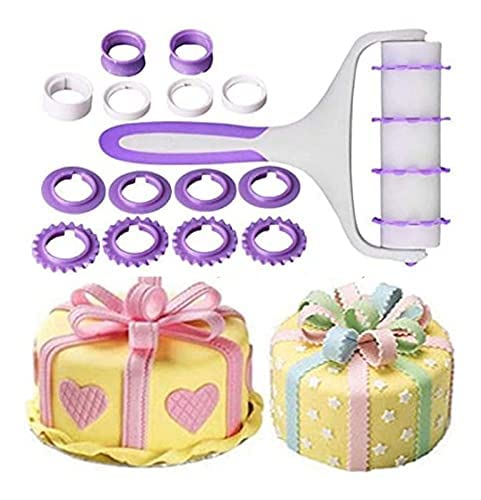 Ochtend ® Fondant Strip Ribbon Cutter Cake Decorative Accessories Fondant Icing Cutters Flower Fondant Cutters 4