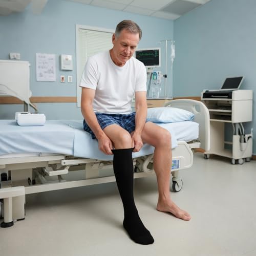 Image of Graduated Medical Compression Socks for Women&Men 20-30mmhg Knee High Sock