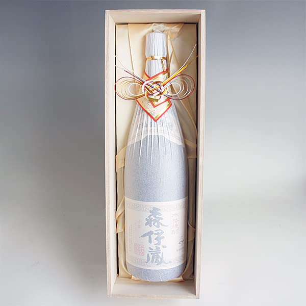 Amazon.co.jp: 森伊蔵 感謝・木箱入り・水引き.ver 1800ml 一升瓶 