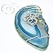 Custom Handmade Agate Slice Ornament with Silver Dragon Charm - Choose Your Agate Slice Color: - Aqua, Pink, Purple, Blue, or Natural