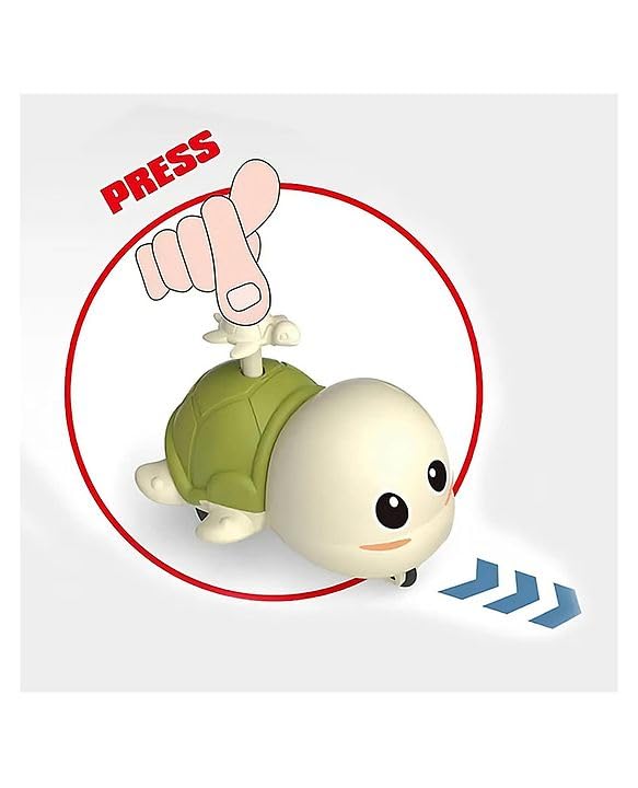 Toystrom Press to Go Inertial Cute Turtle Toy for Kids Multicolor (Pack of 3) 2