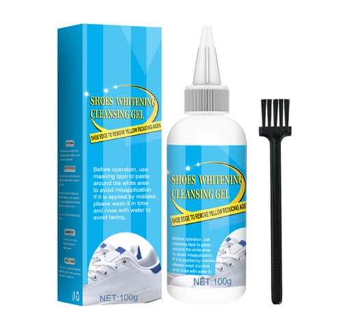 Gokame Shoes Whitening Cleansing Gel, Shoe Stain Remover, Yellow Stain Remover For White Shoes,Stain Remover Gel For Shell-toe Shoes, Canvas Shoes, Sports Shoes, Air Force Shoes & So On (1pcs)