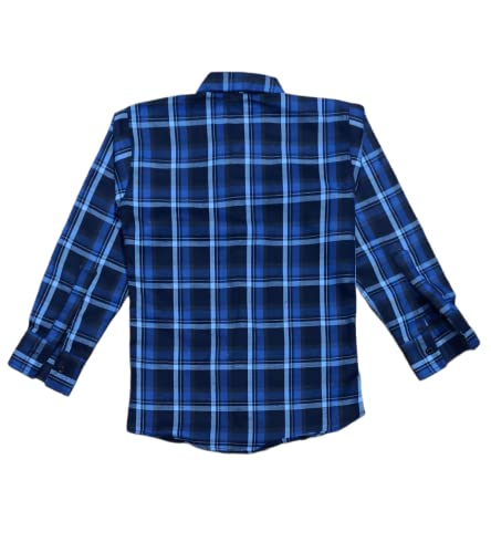 Image of The Tinge Boy's Casual Regular Fit Cotton Blend Ckeckered Shirt for Boys|Boy's Shirt|Boy's Casual Shirt