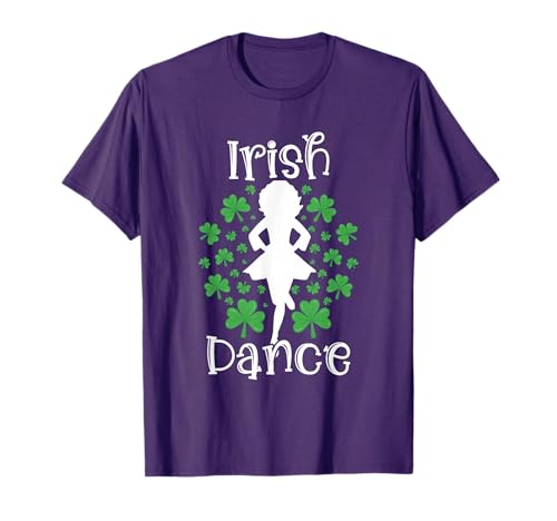 Irish Dance St Patricks Day Reel Girl Irish Step Dance Shoes T-Shirt