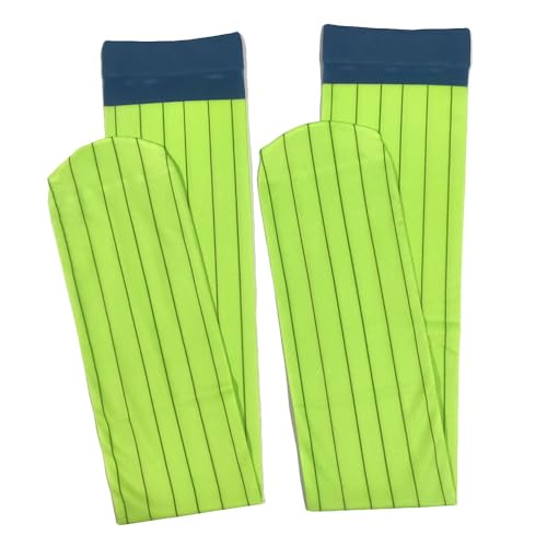 Cosplay Socks Mitsuri Kanroji Lime Green Thigh-high Stockings Velvet Knee Sock Accessory Adult Unisex for Party Halloween Christmas