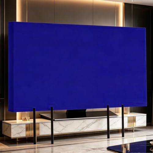 Housse de protection en feutre bleu de qualité pour moniteur LCD 65"