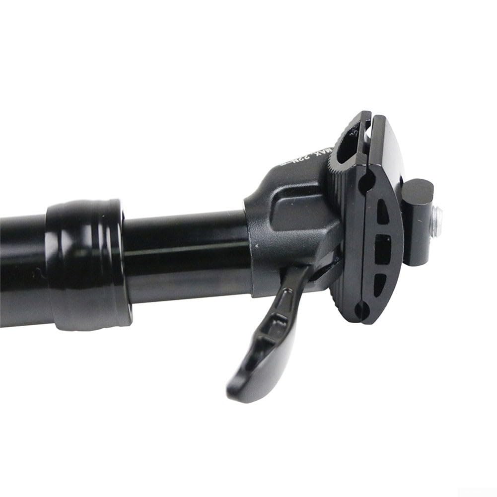 Yhenlovtt Tige de selle Dropper 31,6 mm avec commande manuelle pour VTT, tige de selle en alliage d'aluminium avec débattement réglable pour vélo tout-terrain