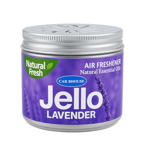 Image of Lavender Air Freshener Gel for Car - Odor Eliminator & Long-Lasting Scent | Premium Car Accessory, Freshens Vehicle Interior | Natural Fragrance, Safe & Easy to Use (1 Pcs., Lavender)