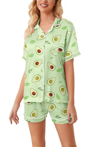 Image of Girls & Womens Satin Pajamas Set, Silk Button-Down Sleepwear 2 Piece Nightwear, 3 Years - Women XXL