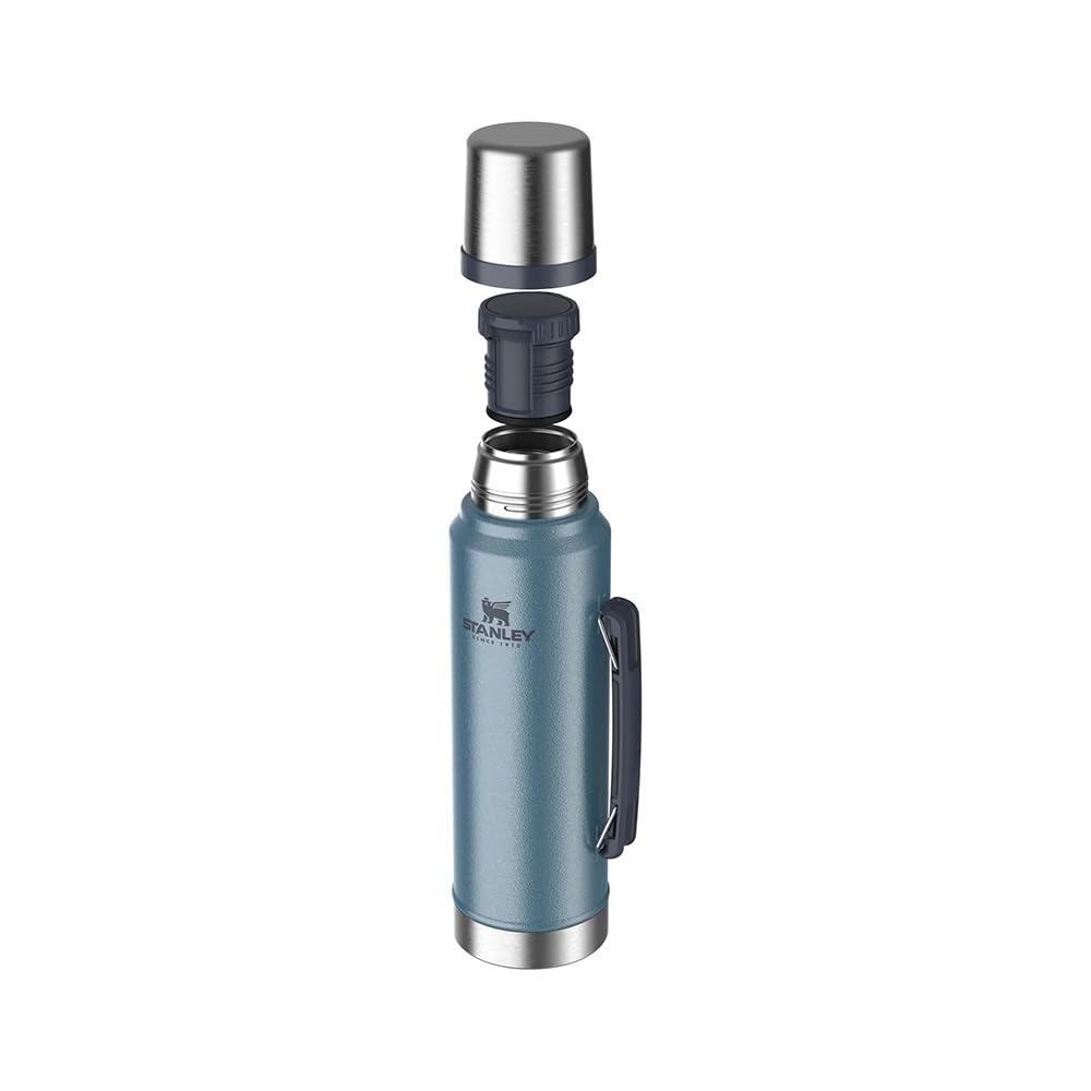 Stanley 1913 Classic Legendary Thermos 1L - Hammertone Lake | Maintient la Température 24h (Chaud/Froid) - Bouteille Isotherme - Sans BPA - Gourde Isotherme 1L en Acier Inoxydable