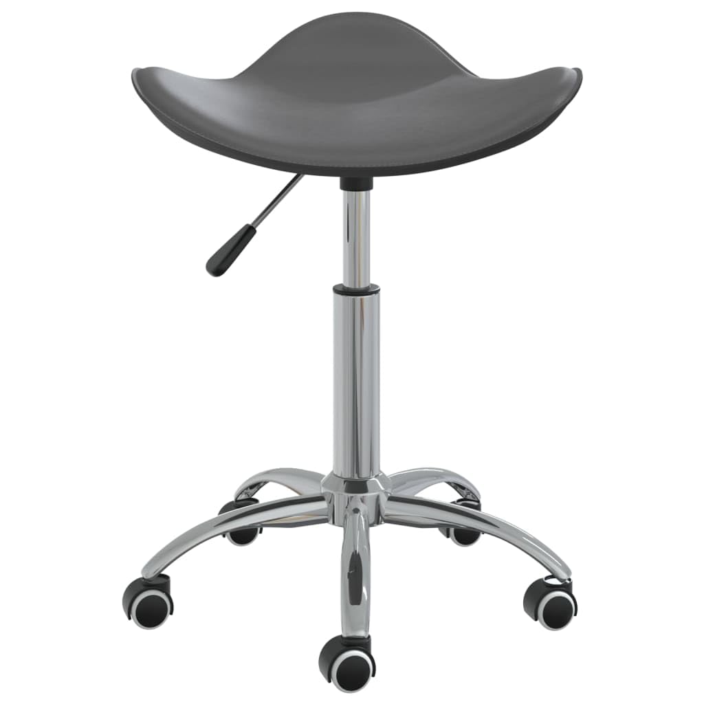vidaXL Tabouret de Salon et Spa Chaise de Beauté Tabouret de Coiffure Chaise de Travail Réglable Pivotante Intérieur Gris Similicuir