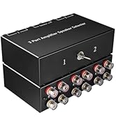 Distributore Audio Passivo 1 In 4 Uscite Con Amplificatore - Scatola Splitter A Banana