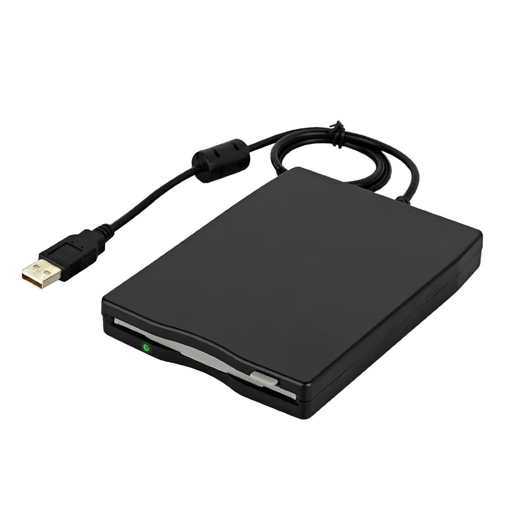 Unidad de Disquete USB 2.0 Lector de Disquete Externo Portátil de 3,5 Pulgadas Diseño Liviano y Ultradelgado para PC Portátil