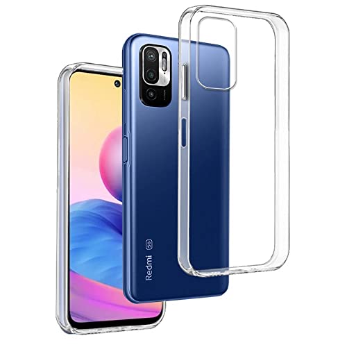 Cover in Gel TPU Trasparente per XIAOMI REDMI 10 5G - XIAOMI REDMI Note 11e - XIAOMI Poco M4 5G, Ultra Sottile 0,33 mm, Morbido Flessibile, Custodia Silicone