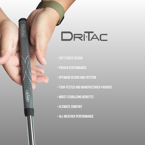Winn DriTac Midsize Pistol Putter Grip - Dark Gray