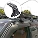 QccHieUs Car Gutter Mount Roof Heavy Duty Accessory Multipurpose Metal Construction, Black Sturdy Height Adjustment, 12cm to 16cm