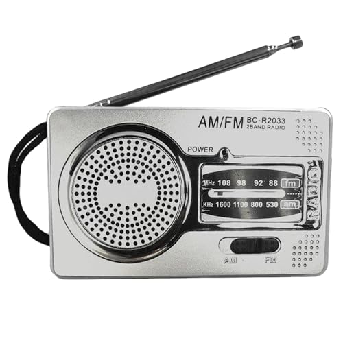 Radios Portátiles De Transistores, Mini Radio De Bolsillo con Pilas Am/FM, con Altavoz, Conector para Auriculares, Excelente Recepción Y Sonido De Graves Estéreo