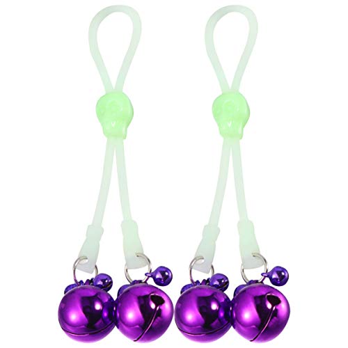 HEALLILY 2 Peças de Grampo de Mamilo Não Perfurado Grampo de Mamilo Ajustável para Casais (Corda de