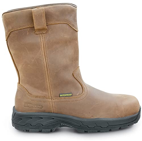 SR Max Beaumont, Men's, Dark Brown, Comp Toe, EH, Waterproof Wellington Work Boot3