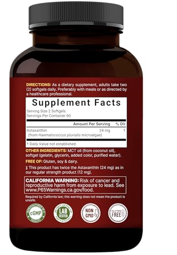 NatureBell Astaxanthin 24mg with MCT Oil