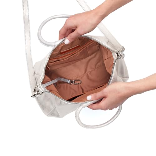Image of HOBO Sheila Medium Leather Satchel, Crossbody Bag for Women with Top Handle