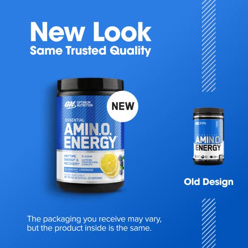 Image of Optimum Nutrition Amino Energy - Pre Workout with Green Tea, BCAA, Amino Acids, Keto Friendly, Green Coffee Extract, Energy Powder - Blueberry Lemonade, 30 Servings (Packaging May Vary)