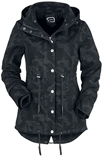 R.E.D. by EMP Same Old Story Mujer Chaqueta entre-tiempo negro/ camuflaje oscuro L Cover