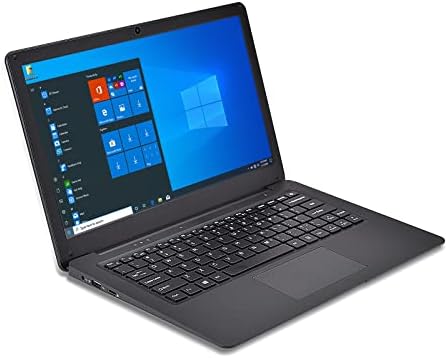 Laptop 12.5Inch Windows10 Apollo N3350 Dual Core HD Graphics Ultra Thin Computer PC,4GB RAM 64GB Storage USB 3.0 WiFi Bluetooth HDMI IPS Display Notebook (Black)