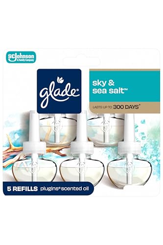 Image of Glade PlugIns Air Freshener Refills, Sky & Sea Salt, 5 Count