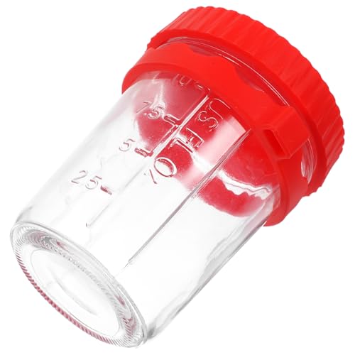 POPETPOP Hermético de Vidrio para Avena y Yogur Transparente para Leche y Snacks Portátil y Ligero para Oficina Aula