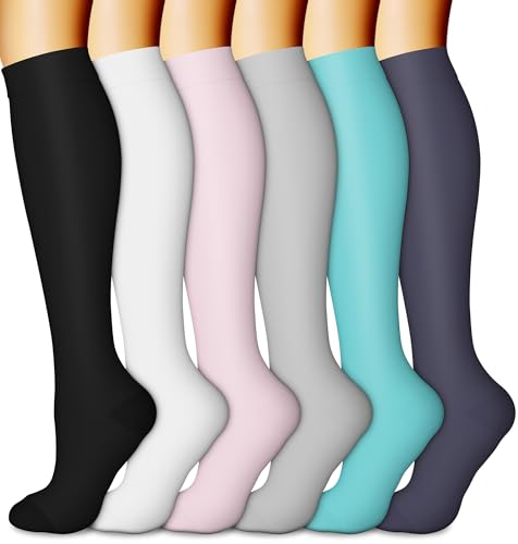 Image of Copper Compression Socks (3 Pairs), 15-20 mmhg is BEST Athletic & Medical for Men & Women, Running, Flight, Travel, Nurses - Boost Performance, Blood Circulation & Recovery