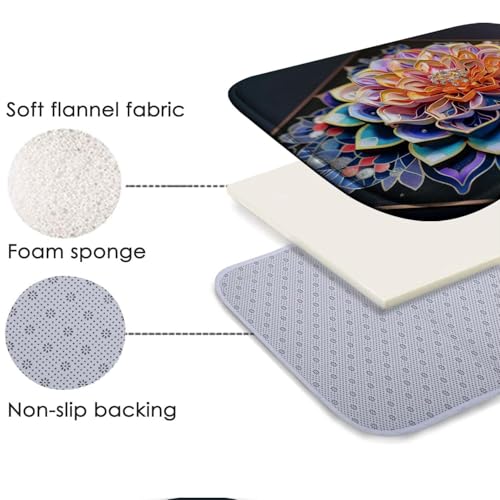 Tapis de bain absorbant et antidérapant en mousse SZFR séchage rapide pour douche