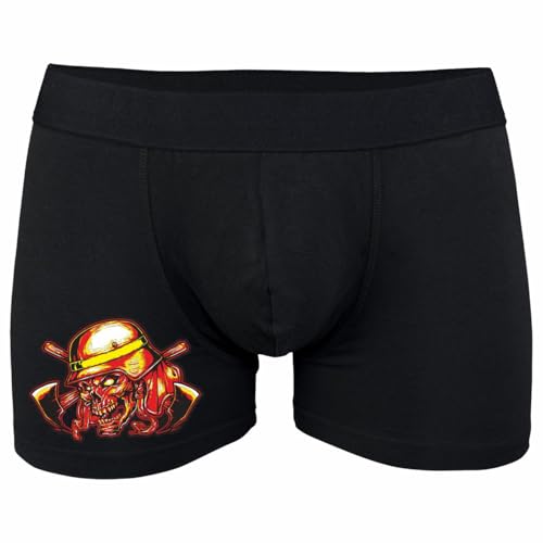 Spaß Kostet Herren Männer Boxershorts Feuerwehr Mit Feuer und Flamme feuerwehrmann S - 5XL
