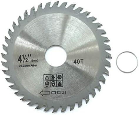 Chuancheng 4.5inch/115mm 40T Carbide Saw Blade Disc for Angle Grinder, Ideal for Wood & Plastic
