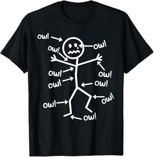 Image of Funny Short Sleeve Graphic Print T-Shirt for Casual Comfort and Humorous Style, black, XXL